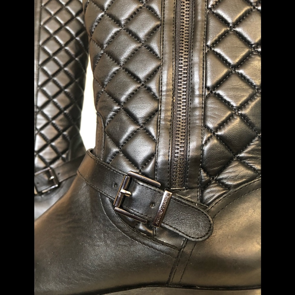 Arturo Chiang Black Quilted Fusco Boots /Size 9.5 - Picture 12 of 17